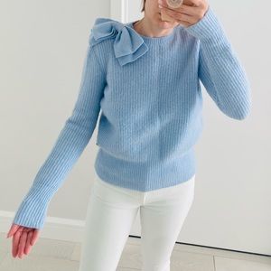 Ted Baker Sky Blue Sweater with Shoulder Bow
